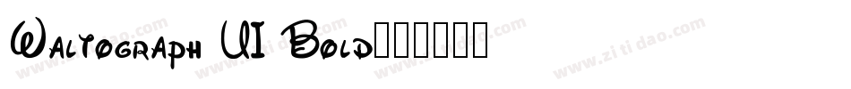 Waltograph UI Bold字体转换